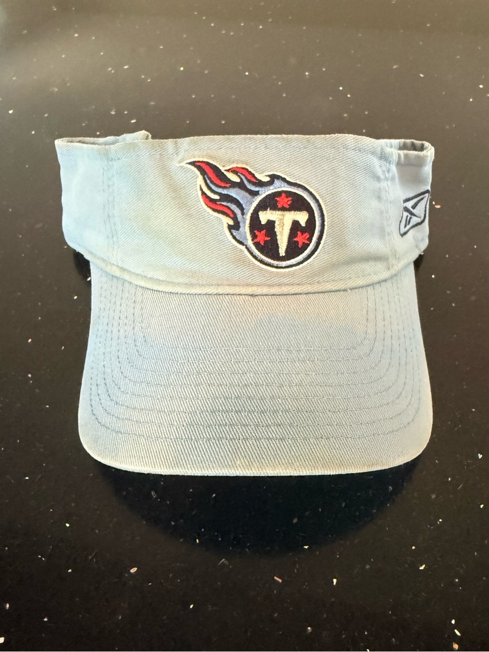 Tennessee Titans Light Blue Visor with Team Flame Logo